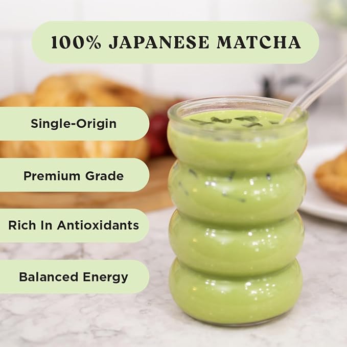 The Harmony Matcha Variety Pack (30 Sticks) Premium Japanese Matcha Powder, Lavender, Strawberry, Vanilla, Rich in Antioxidants & L-Theanine, Sweetened with Organic Sugar, No Preservatives