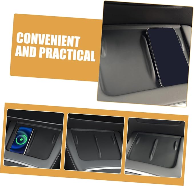 Charging Pad for Model Skid Mat for Car Center Console Easy Installation Stylish Interior Accessory
