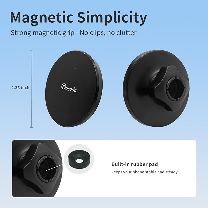 Car Phone Mount for Toyota Corolla 2017–2019,Magnetic Vehicle-Specific Dashboard MagSafe Phone Holder,360° Rotating Magnetic Mount Compatible with iPhone 12–17 and Android,Corolla Auto Accessories