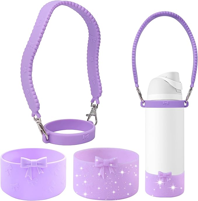 Silicone Bow Boot Water Bottles Accessories for Owala 32 oz WaterBottles