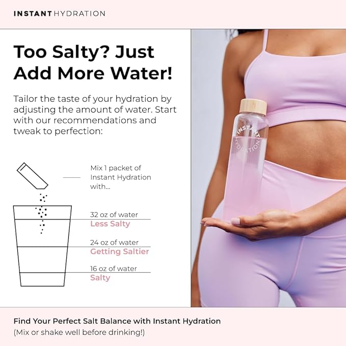 Instant Hydration Electrolytes Powder Packets - Watermelon Electrolyte Drink Mix - Zero Sugar - Keto, Vegan, Gluten-Free, Non-GMO - Boost Recovery, Brain Health, Muscle & Tissue Support- 30 Sticks