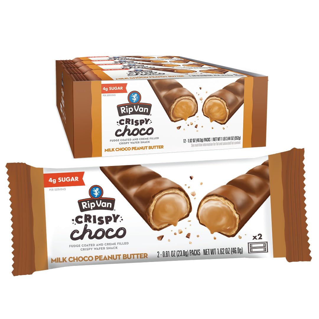 Rip Van Dubai Chocolate Bar Crispy Choco – Healthy Snack with Creamy Pistachio & Toasted Kunafa – Dubai Choco Flavor – 4g Sugar, 5g Fiber – Guilt-Free Indulgence – 12 Pack
