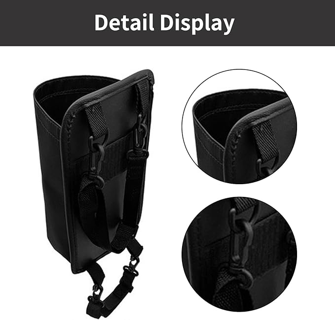 1 Pcs Black Cup Holder Large Cup Holder, Car Water Bottle Holder Bag, Hanging Anti-Drop Seat Car Seat Side-Hanging Storage Bag, Car Water Cup Storage Bag for Most Car Models