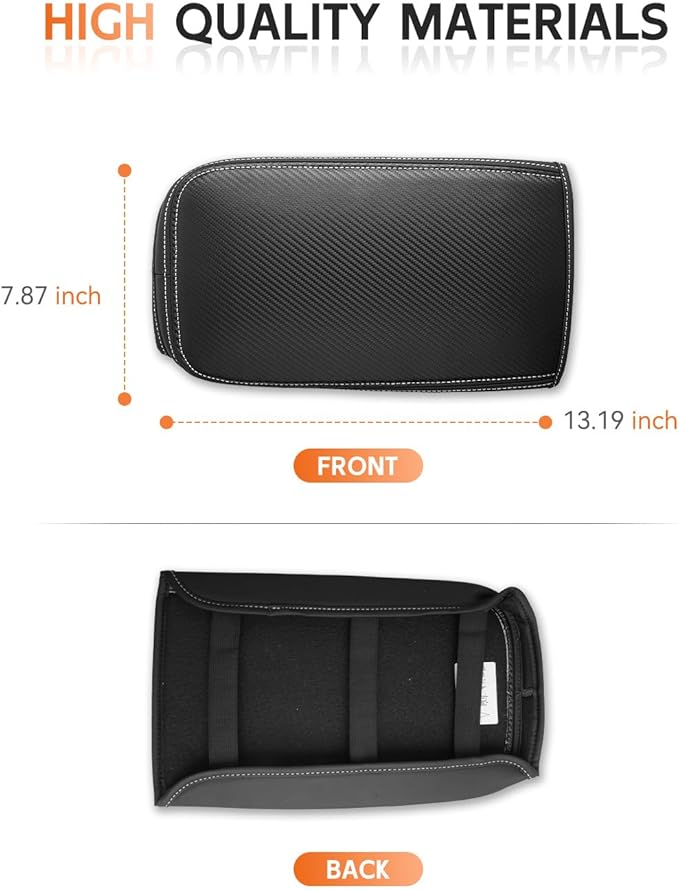 CDEFG for Chevrolet Blazer 2019-2025 2026 Center Console Cover Armrest Box Cover for Chevy Blazer (2LT, 3LT, Premier, RS) Accessories Console Arm Rest Protector