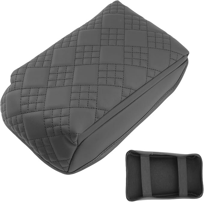 SXCY for 2025 2026 VW Tiguan Armrest Cover for 2025 2026 Volkswagen Tiguan Accessories 2025 2026 Tiguan Center Console Cover 2025 2026 Tiguan Middle Console Cover Add Soft Cotton Cushion (Added-Pad)