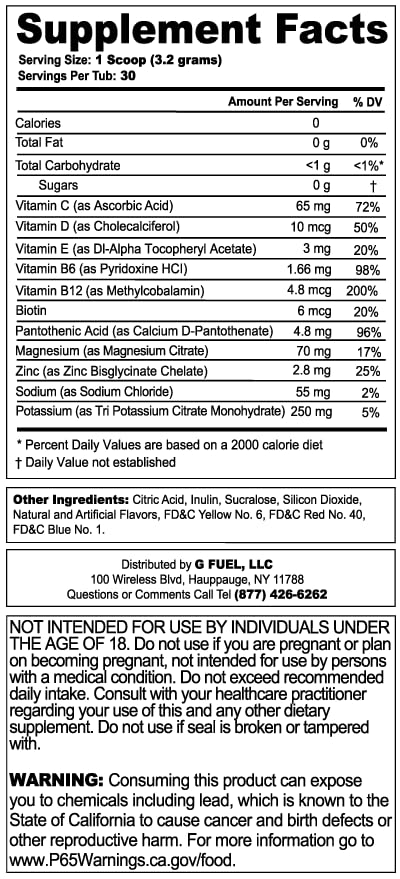 G Fuel Naruto Sage Supreme Hydration, Electrolyte Powder Mix for Energy & Focus, Sugar & Caffeine Free Supplement with Essential Vitamins & Minerals, Grapefruit WhitePeach Flavor, 3.3 oz - 30 Servings