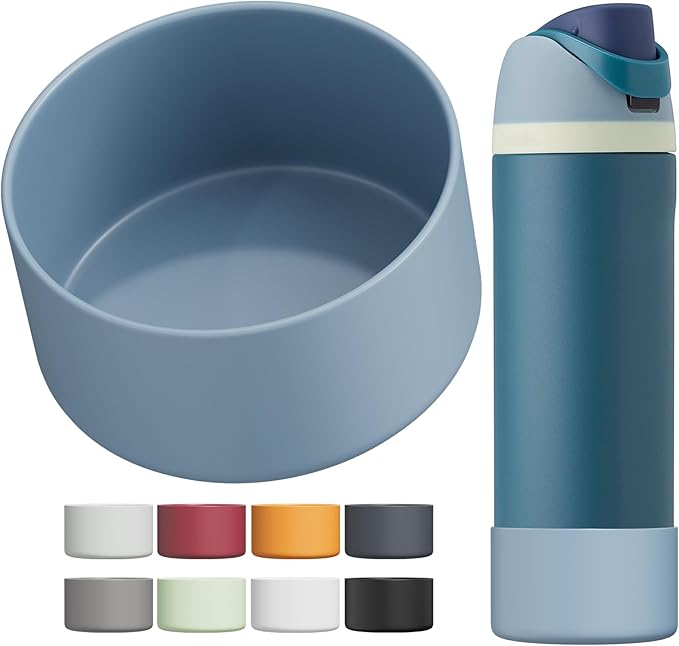Silicone Boot for Owala Water Bottle 24/32/40 oz, Anti-Slip Protective Sleeve for FreeSip/Twist/Flip Water Bottles, BPA Free, Bottom Bumper Cover Protects Water Bottles from Scratches