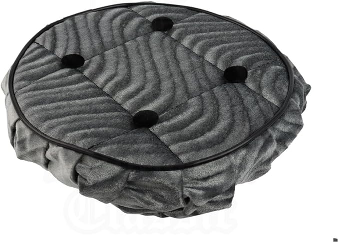 OG Lowrider Classic Bike Cruiser Bicycle Steering Wheel Cover Velour Swirl | Fits 8” Steering Wheels | Multiple Color Options | Lowrider Accessory (Gray)