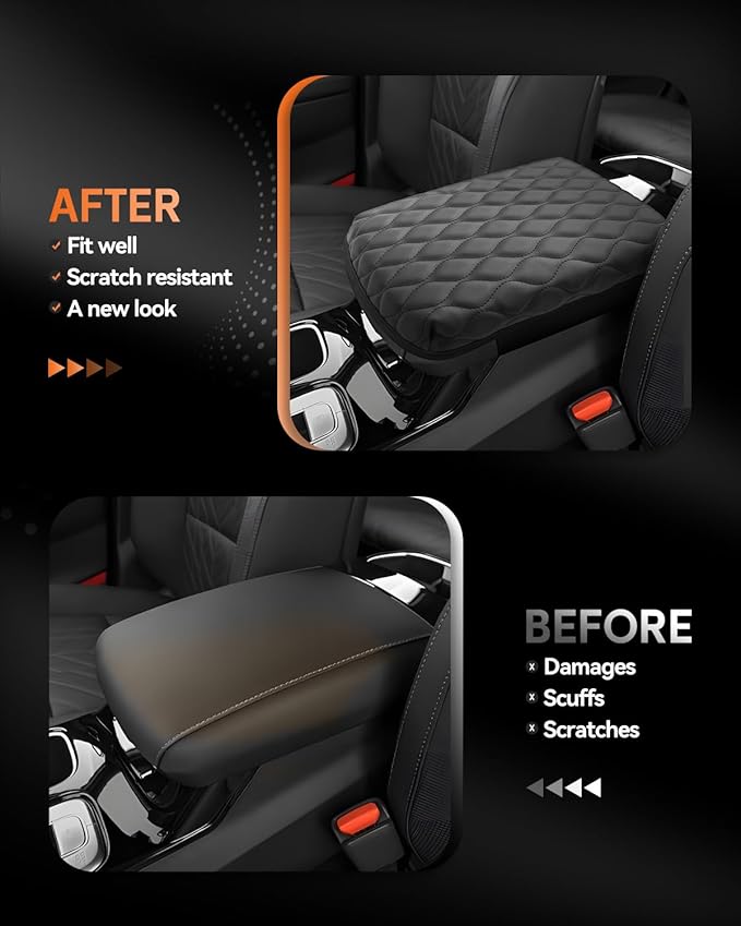 CDEFG for Kia Telluride 2020-2025 2026 Center Console Cover Armrest Box Cover for Telluride (LX, S, EX, SX, SX Prestige) Accessories Console Arm Rest Protector