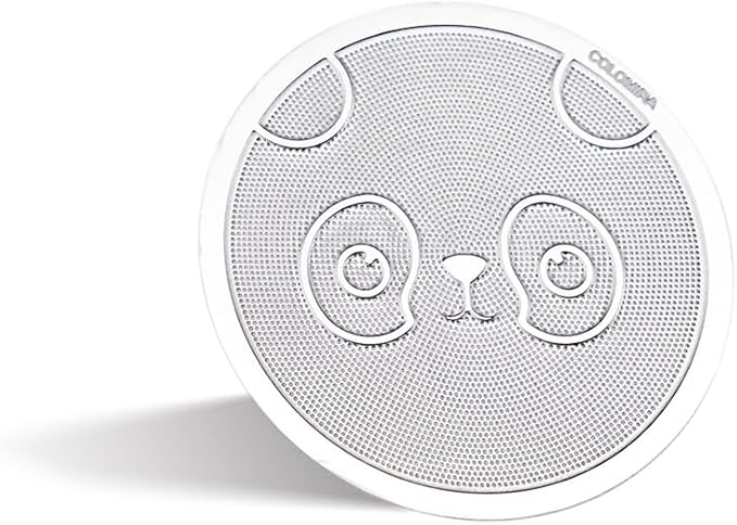 51mm Espresso Puck Screen, 0.4mm Ultra Thin Espresso Puck, Metal Reusable Coffee Filter for 51mm Espresso Portafilter Basket - 316 Stainless Steel(Panda)