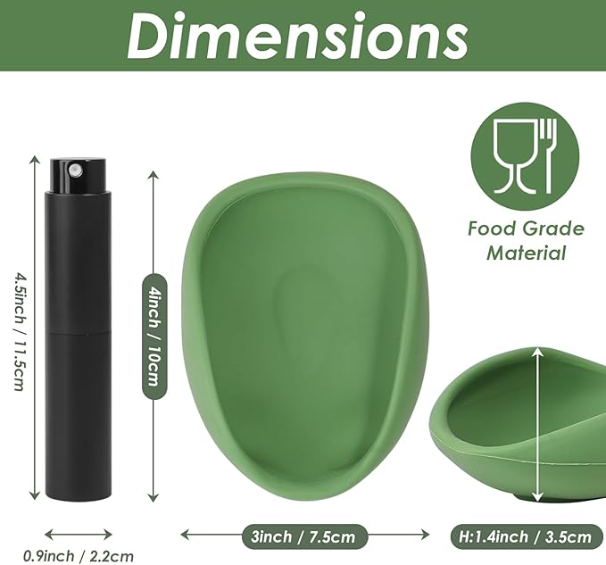 Koluti Silicone Coffee Bean Dosing Cup and Spray Bottle Set, Single Dose Container Measuring Tray, Coffee Bar Accessories Kit Coffee Lover Gift