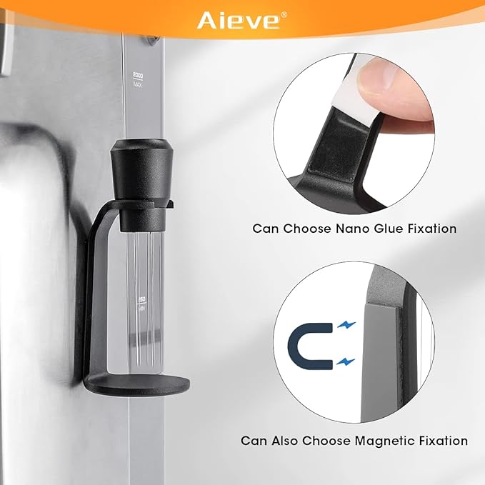 Aieve WDT Tool Espresso, Distribution Tool Espresso Accessories, 10 Needle Coffee Stirrer with Stand for Barista (Ease of Use in 2 Ways Installtion)
