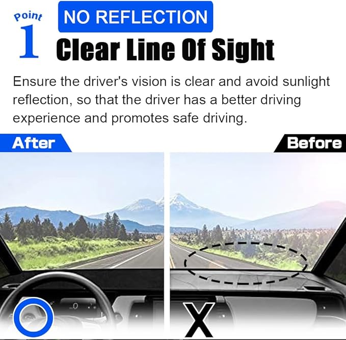 XITER Polyester Dashboard Cover Mat Carpet Dash Nonslip Sun Shade Mat Compatible For Honda HRV 2016 2017 2018 2019 2020 2021 2022.