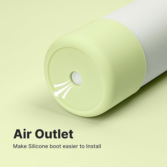 Silicone Boot for Owala 32 oz Water Bottle, Anti-Slip Protective Sleeve, Boot Bottom Base (Green)