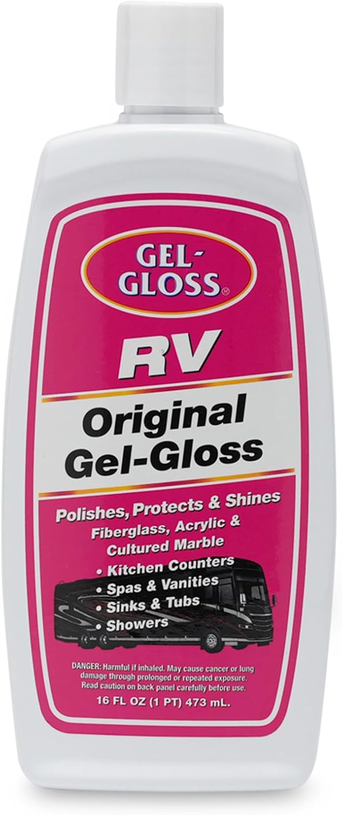 Kitchen & Bath Polish w/Carnauba Cleaner Wax Formulation for a Protective Coating - Removes Water Spots, Light Scratches & Stains While Restoring Color & Shine,16 oz.