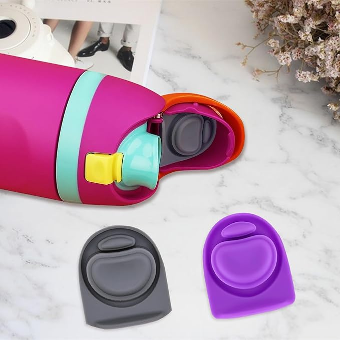 2pcs Replacement Rubber Stopper Seal Compatible with Owala FreeSip 24oz 32oz,Water Bottle Lid Insert Cap Silicone Seal Parts for Owala 16/19/24/32/40oz Spout Gasket Mouthpiece Accessories ZS7
