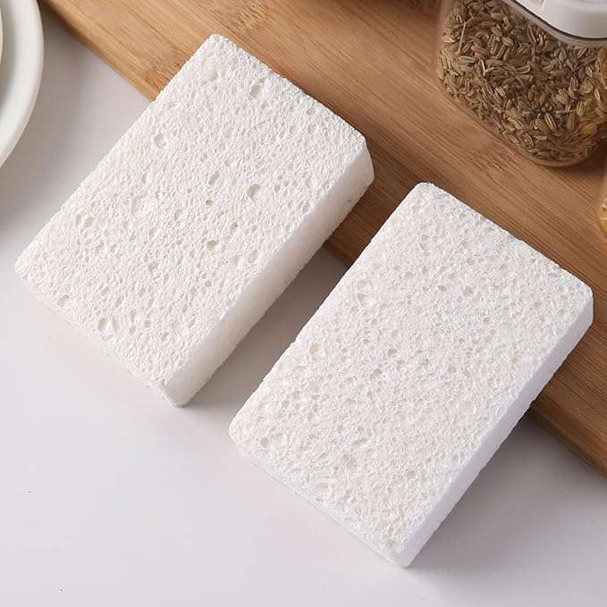 24 - Pack Non-Scratch Scrub Sponges - Sponges for Dishes and Washing Dishes, Cleaning Sponges for Kitchen Home and More（White）