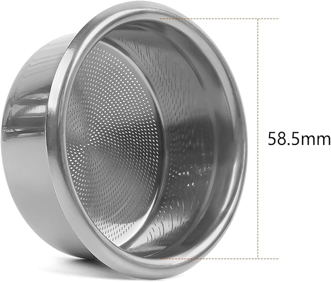 IKAPE 58mm Espresso Filter Basket, 20g High Precision Extraction Portafilter Basket, Fits for 58mm Coffee Machines(Matrices)