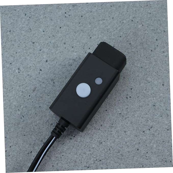Alipis USB Car Charger Motorcycle USB Socket 18awgx2c Cable Abs Material Led Indicator