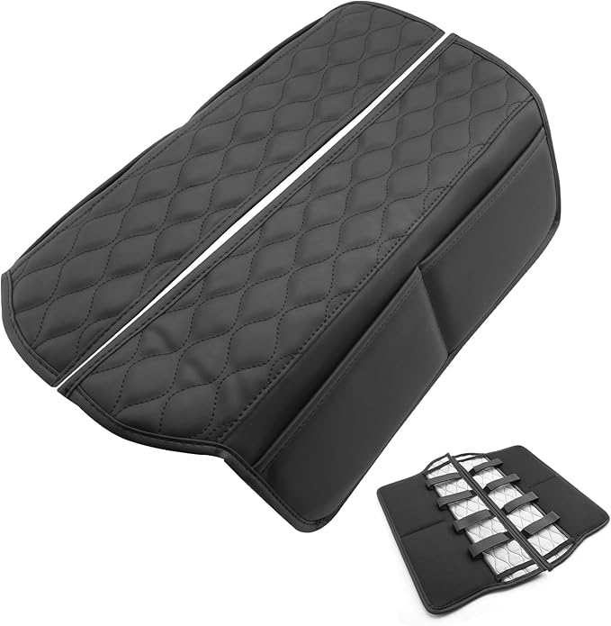 SXCY Compatible with 2025 2026 Mazda CX50 Armrest Cover Suitable for Mazda CX-50 2025 2026 Accessories 2023 2024 2025 2026 CX50 Center Console Cover(Wavy Texture)