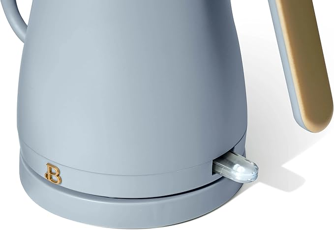 1-Liter Electric Gooseneck Kettle, 1200W Fast Heating Pour Over Coffee and Tea Kettle with Precise Spout (Cornflower Blue)