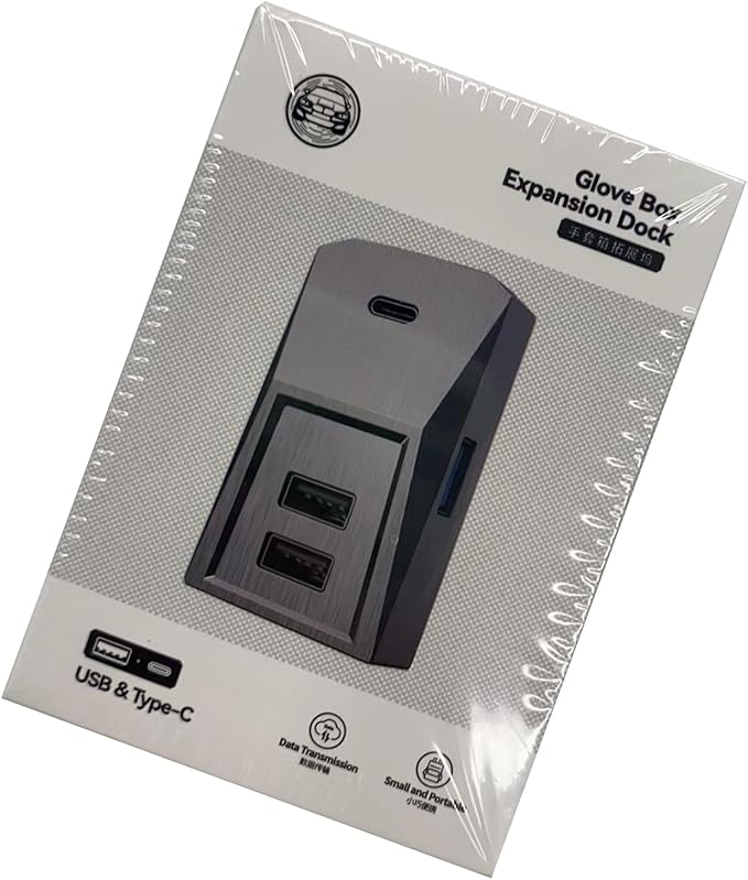 Fast Charging for Car USB Hub Fit Center Console Adapter Glove Box Flocking Charging Station