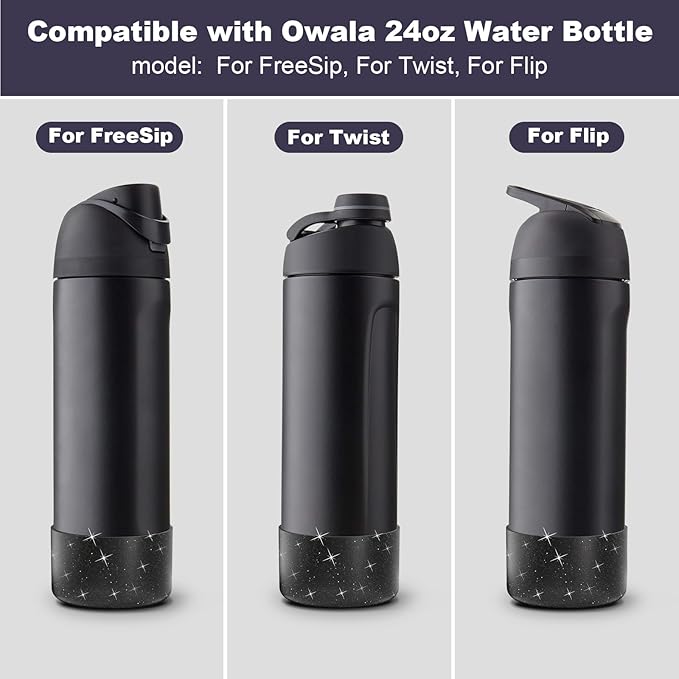 Silicone Boot for Owala Water Bottle 24 oz 32 oz 40 oz, Anti-Slip Protective Sleeve for FreeSip/Twist/Flip Stainless Steel Water Bottles Accessories