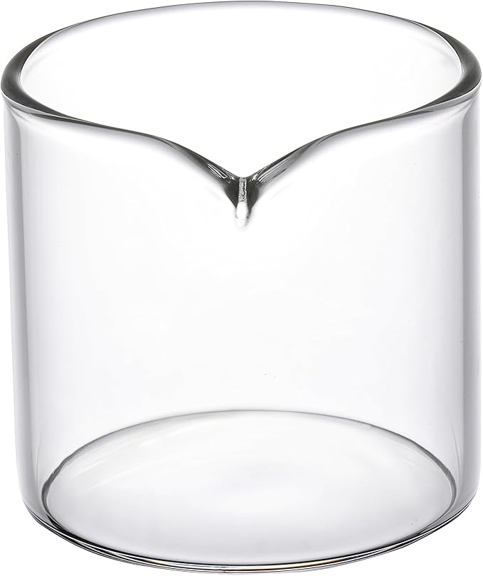 2 Pack Creamer Pitcher, Small Glass Pitcher, Glass Creamer Container, 4 Ounces
