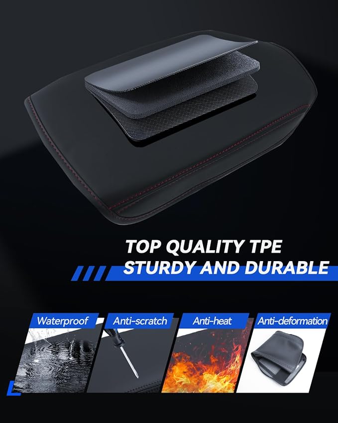 Armrest Cover for Mazda CX-5 2018-2023 2024 2025 Accessories Center Console Middle Lid Pad Protector for Car Elbow Rest