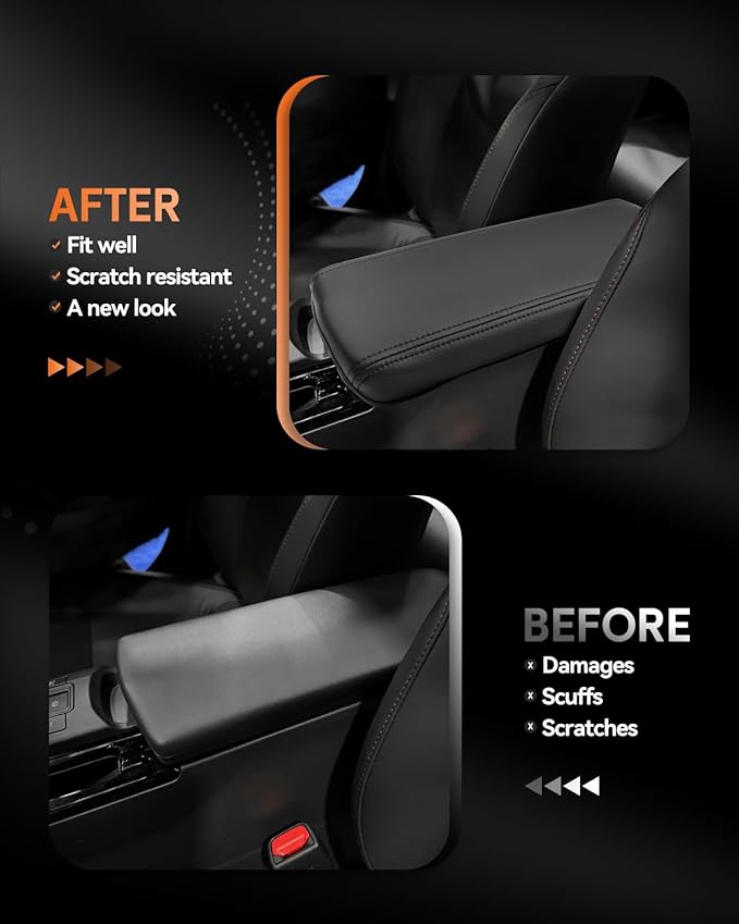 CDEFG for Toyota Prius 2023-2025 2026 Center Console Cover Armrest Box Cover for Prius (LE, XLE, Nightshade Edition, Limited) Accessories Arm Rest Protector