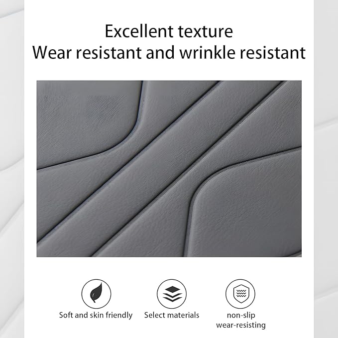 Car Center Console Cover, Leather Vehicle Arm Rest Protection Cushion with 2 Side Storage Bags, Auto Interior Armrest Storage Box Pad Accessories, Universal for SUV, Sedan, Truck (Coffee)