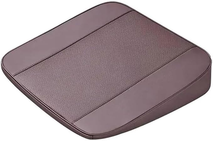 Memory Foam Car Seat Cushion for BMW X5 G05 2018-2023, Wedge Booster Lumbar Support Pad for Drivers Office with Non-Slip Base,Brown-8cm