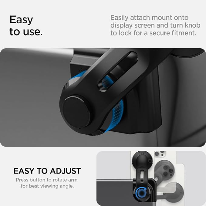 Spigen TapLock Adhesive-Free MagSafe Tesla Phone Mount for Model Y Juniper 2025/26 & Model 3/Y/S/X - for iPhones with MagSafe & Pixelsnap [Not Compatible with Updated 16in QHD Screen]