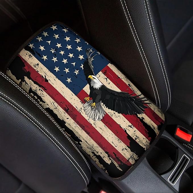 Biyejit Car Center Console Armrest Cushion Cover Pad Car Interior Decor Accessories Universal Fit for Sedan, Truck, SUV