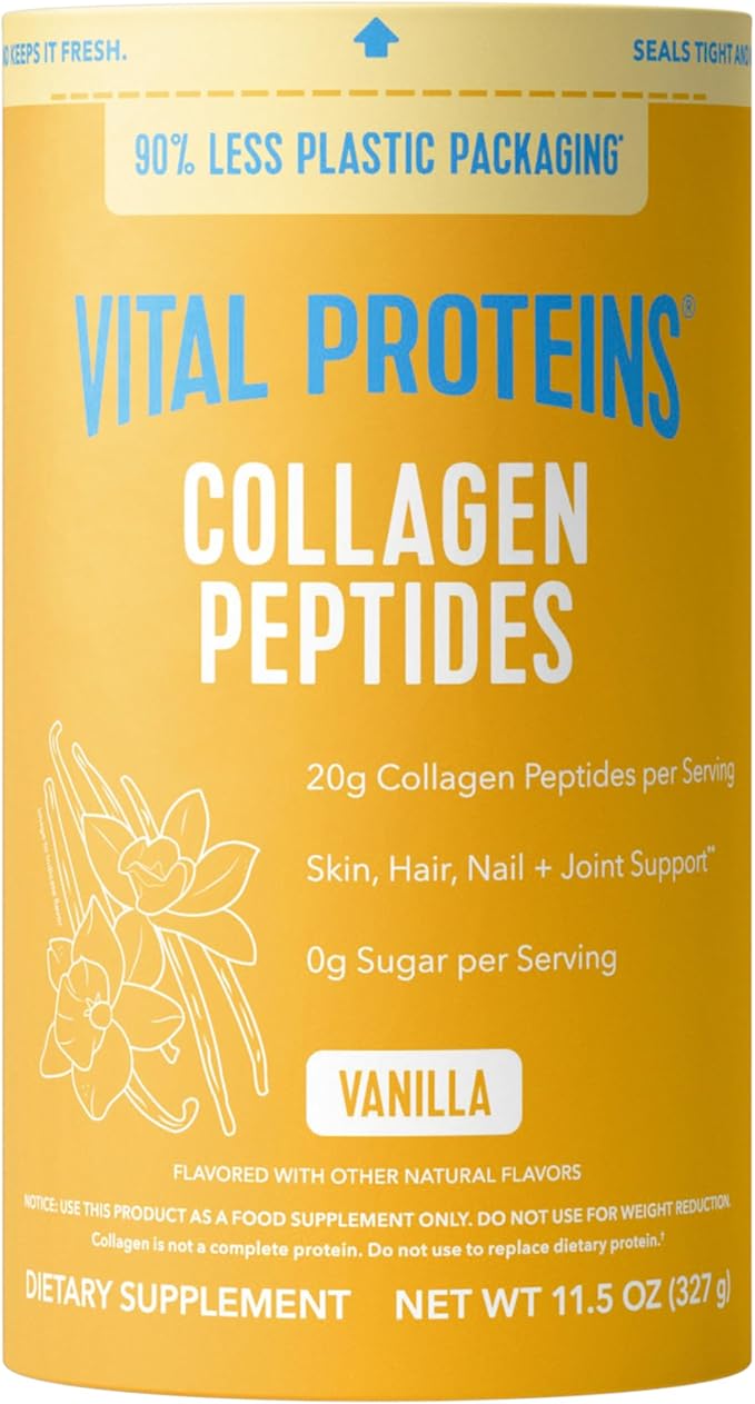 Vital Proteins Collagen Peptides Powder Vanilla - Supports Hair, Skin, Nails, Bones, Joints, Powder for Women