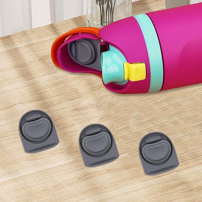 3pcs Replacement Silicone Stopper Seal Compatible with Owala FreeSip 24oz 32oz,Water Bottle Lid Cap Rubber Seal Parts for Owala 16/19/24/32/40oz Spout Gasket Mouthpiece Piece Accessories B3S1