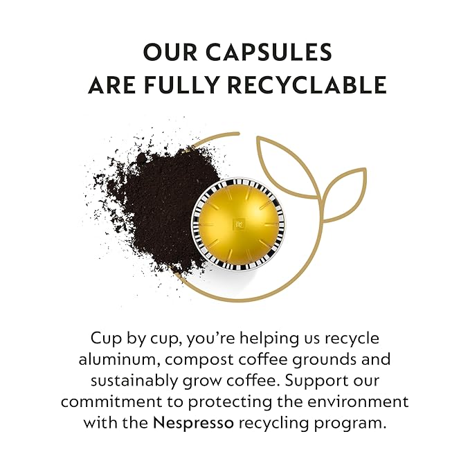 Nespresso Capsules Vertuo, Solelio, Mild Roast Coffee, 30-Count Coffee Pods, Brews 7.8 oz.