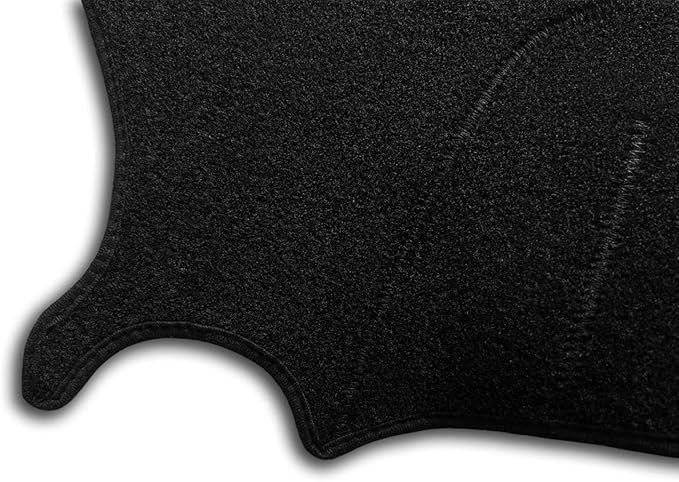 Dash Cover Mat Custom Fit for Mercedes Benz W123 300D 300CD 300TD 230 240D 280E 280CE Without Cutout for Speakers, Dashboard Cover Pad Carpet Protector (Black) F143