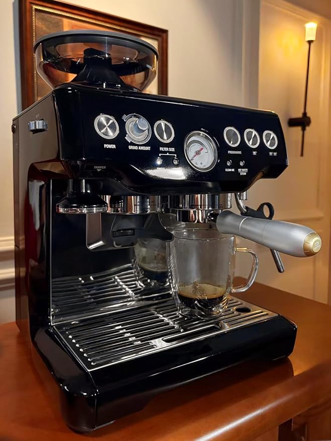 MEION Aluminium Alloy 54mm Bottomless Portafilter Compatible with Breville Barista Express Machines, Sage, Barista Pro, BES870XL, BES880, Espresso Portafilter with 18g Filter Basket & Puck Screen