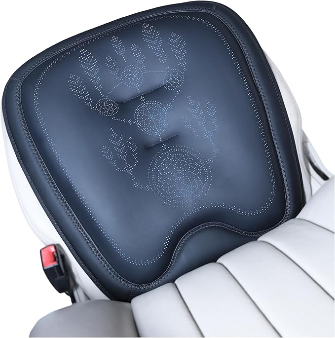 Comfort Dreamcatcher Car Seat Cushion Non-Slip - Relaxing, Optimal Support & Posture for Long Drive (Single Seat (All Black))