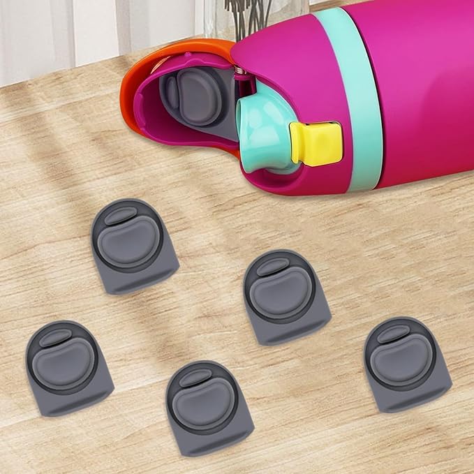 5 Pcs Replacement Rubber Seal Stopper Compatible with Owala FreeSip,Water Bottle Top Gasket Lid for Owala 16/19/24/32/40oz Bottle Mouth Cap Silicone Stoppers Parts Insert Accessories 5PB-A3