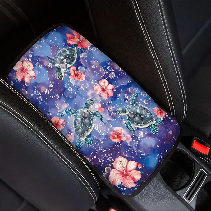 Biyejit Car Center Console Armrest Cushion Cover Pad Car Interior Decor Accessories Universal Fit for Sedan, Truck, SUV