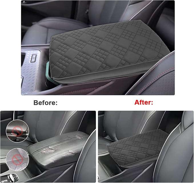 SXCY for 2025 Jeep Wagoneer S Armrest Cover Pad for 2025 Jeep Wagoneer S Accessories 2025 Wagoneer S Center Console Cover 2025 Wagoneer S Middle Console Cover Cushion