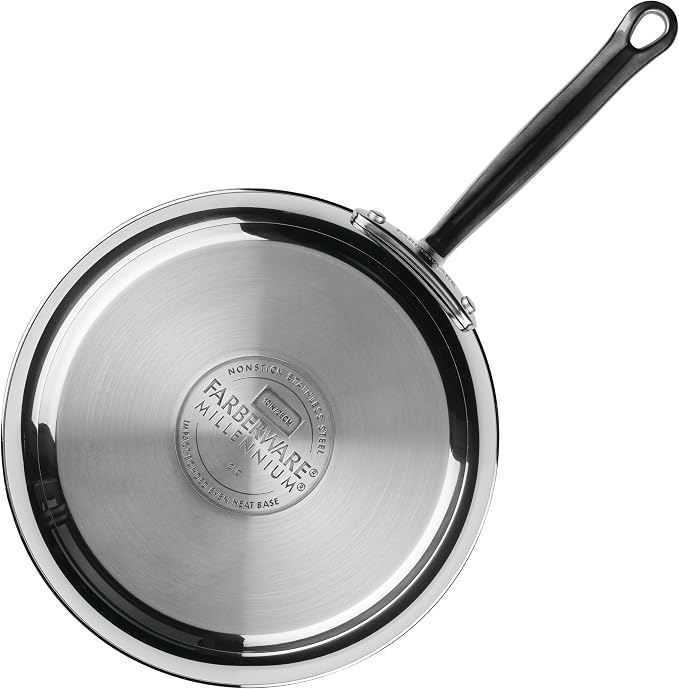 Farberware Millennium Stainless Steel Nonstick Cookware Induction Pots and Pans Set, 10-Piece Kitchenware Set