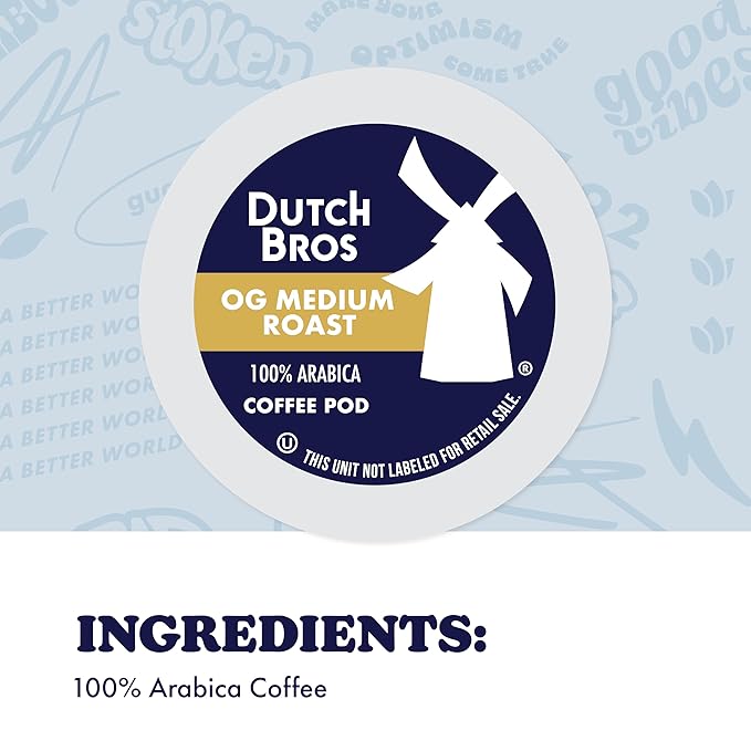 Dutch Bros® OG Medium Roast, 60 Count, Medium Roast, Single Serve Coffee Pods for Keurig K-Cup Brewers
