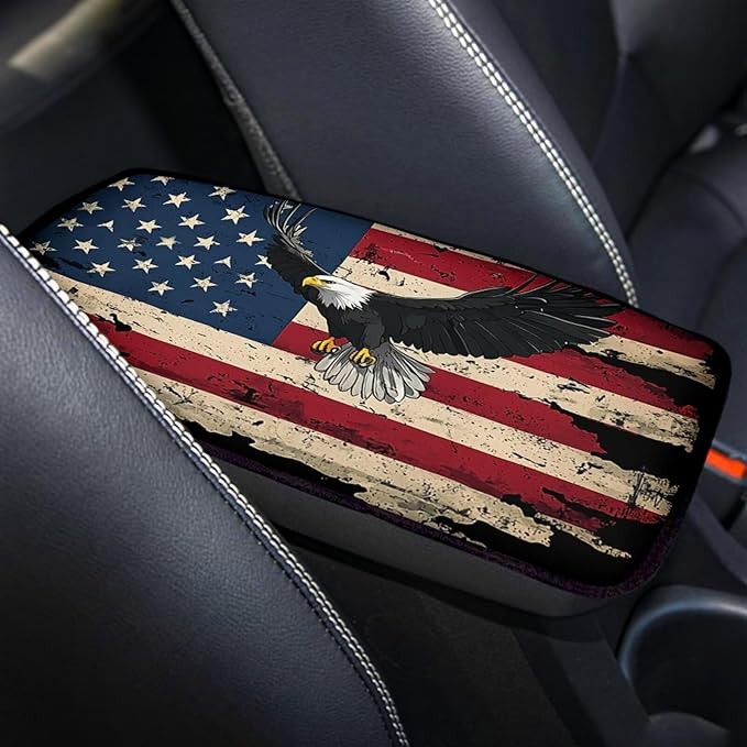 Biyejit Car Center Console Armrest Cushion Cover Pad Car Interior Decor Accessories Universal Fit for Sedan, Truck, SUV