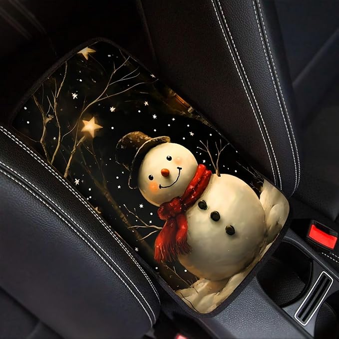 Biyejit Car Center Console Armrest Cushion Cover Pad Car Interior Decor Accessories Universal Fit for Sedan, Truck, SUV