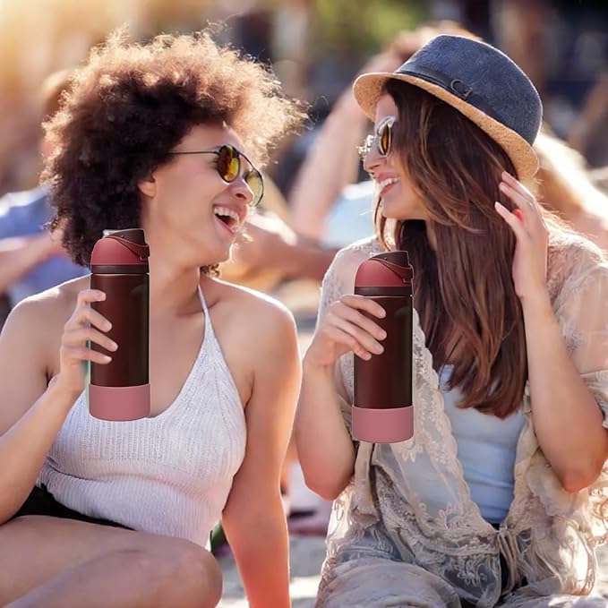 HEYSKAY 2PCS Silicone Boot for Owala Flask Water Bottle Anti-Slip Protective Sleeve for Owala Twist,FreeSip and Flip Stainless Steel Water Bottle BPA-Free Boot Bottom Base