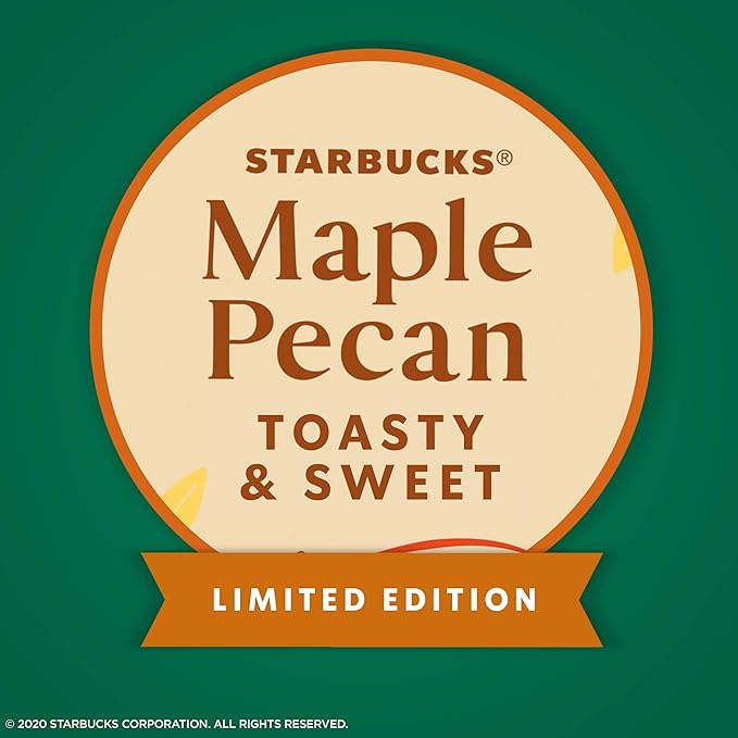 Starbucks Coffee K-Cup Pods, Maple Pecan, 22 CT