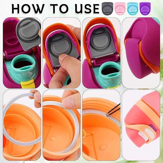 4 Sets Replacement Rubber Stopper and O Ring Gasket Compatible with Owala FreeSip 24oz 32oz,Water Bottle Lid Insert Cap Seal Parts for Owala 16/19/24/32/40oz Mouthpiece Accessories Z4K14